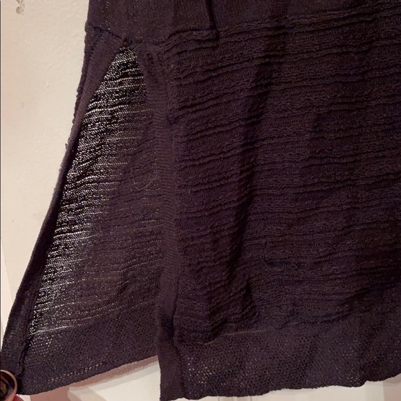 CHICO’S Stitch Detail Black Cardigan Sweater 0 - Picture 2 of 6